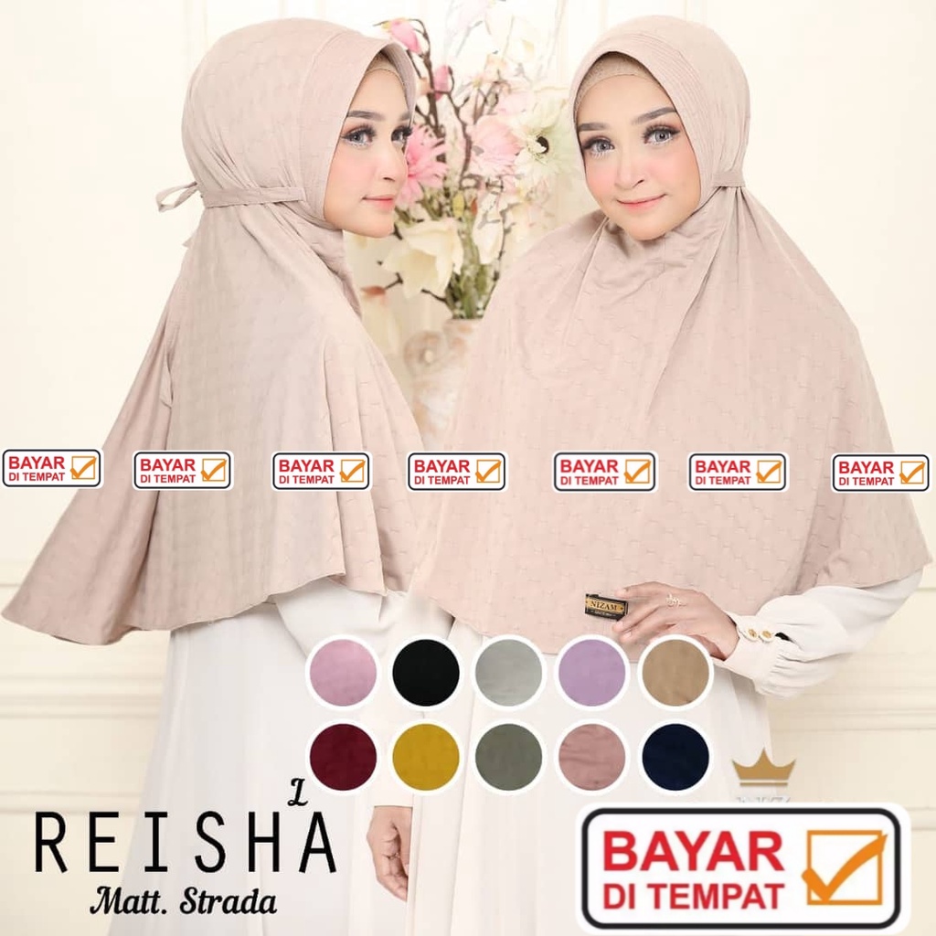 BERGO MARYAM PED TALI REISHA ORI TIARA HIJAB / MARYAM PED TALI JERSEY STRADA TIMBUL SIMPEL CANTIK KE