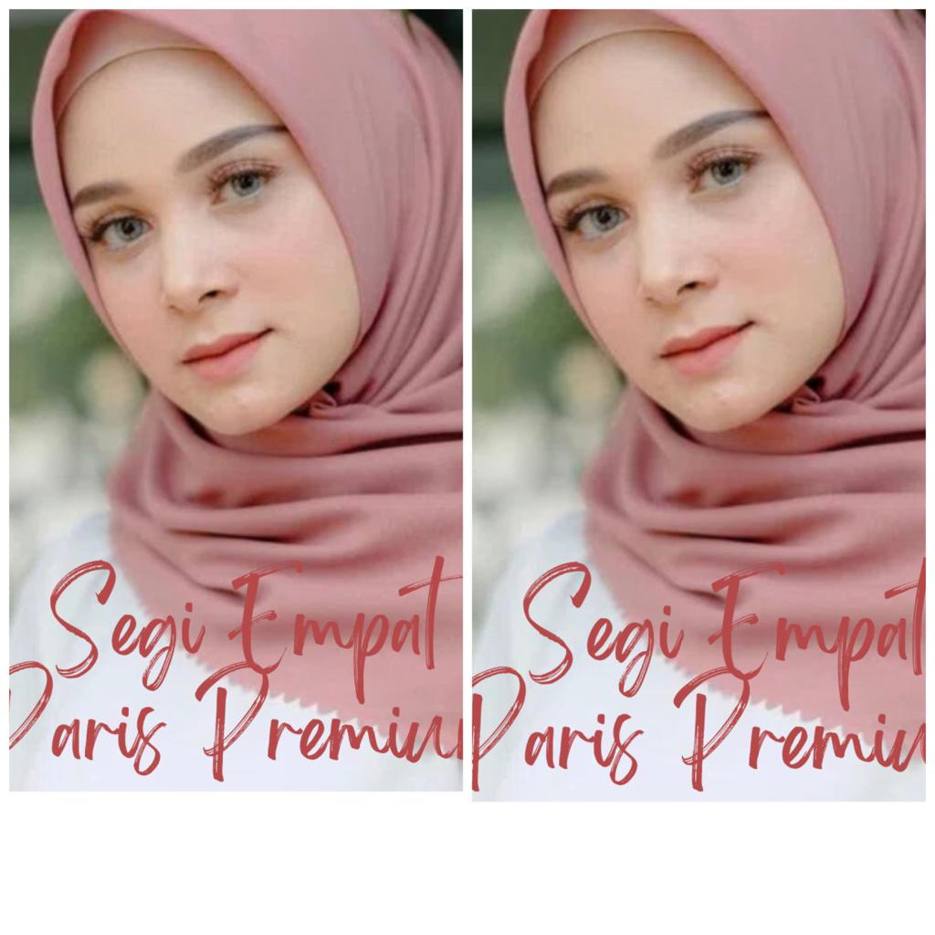 Jilbab Segi Empat Paris premium Segi Empat Paris premium Lembut Gampang Diatur