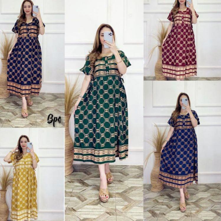 Tidak Diragukan.. Dress midi // dress Arken // midi dress // bahan santung // gamis midi // dress wa