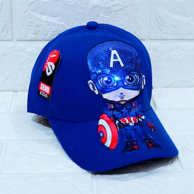 Topi anak led superhero