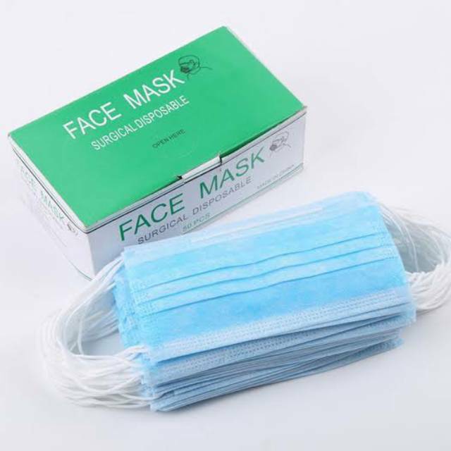 Disposable Mask Earloop 3 Ply Masker Ada Sertifikat keamanan M12