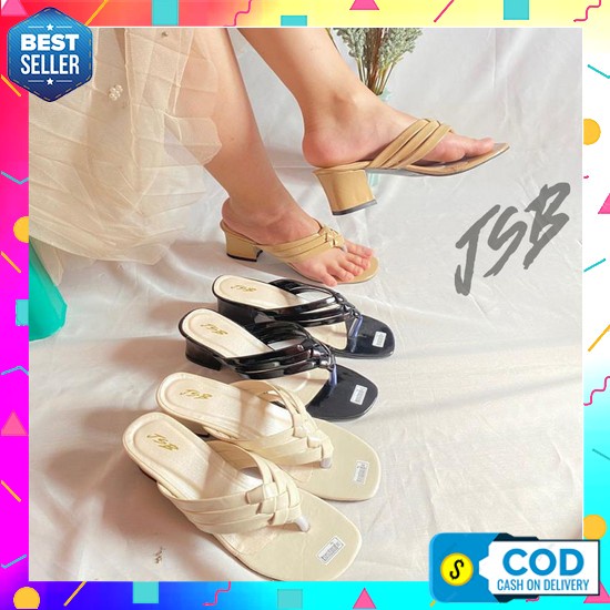 Promo Branded Sepatu Selop Heels Wanita Tahu Tinggi Pesta Wanita Cewek Murah Sandal High Heels Wanit