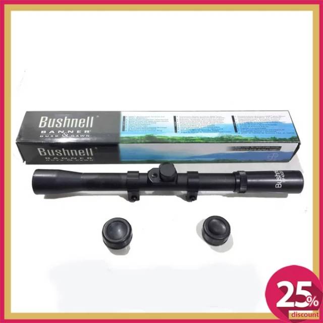 TELESKOP BUSHNELL 4X20 / TELE SCOPE BUSHNELL 4 X 20 PLUS MOUNTING / RIFLESCOPE 4X20