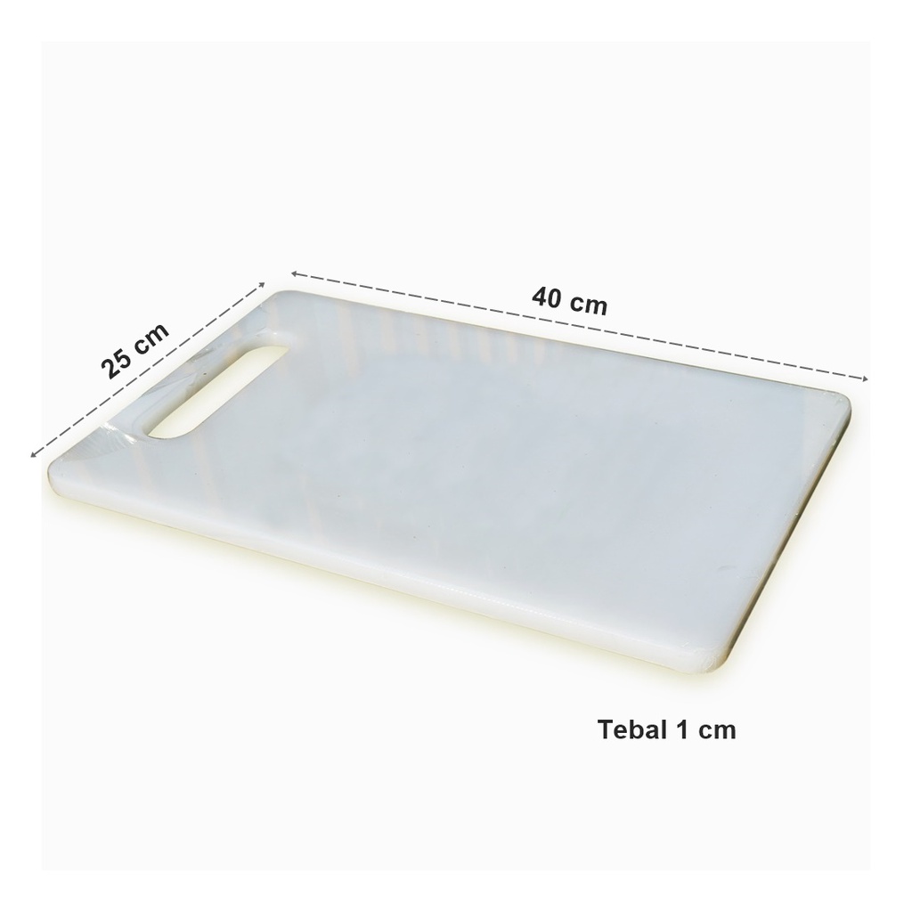 Talenan Plastik Professional Cutting Board 40 x 25 cm - Putih