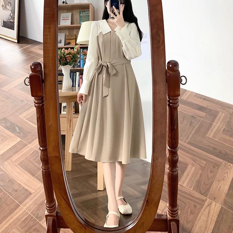 Ready COD dress korea/dress wanita/dress korean style/midi dress korea/long dress dress korean style