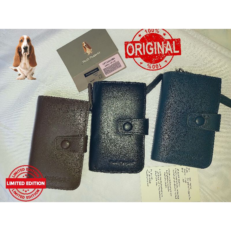 dompet stnk hush puppies original - gantungan kunci kendaraan - dompet kulit asli