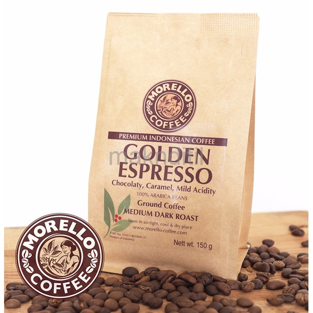 

Morello Coffee/Golden Espresso/ arabica/ premium/ kopi bubuk/kopi biji
