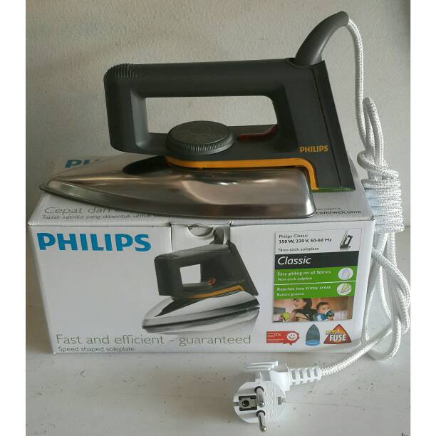 Philips Setrika  Listrik HD 1172 - HD1172  classic Dry Iron Anti Lengket