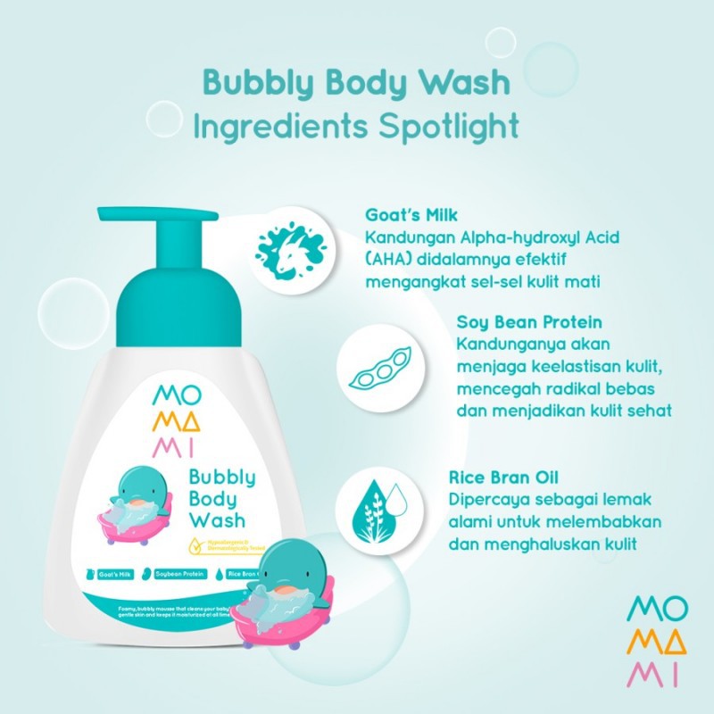 MoMaMi Bubbly Body Wash Sabun Busa Mandi Bayi