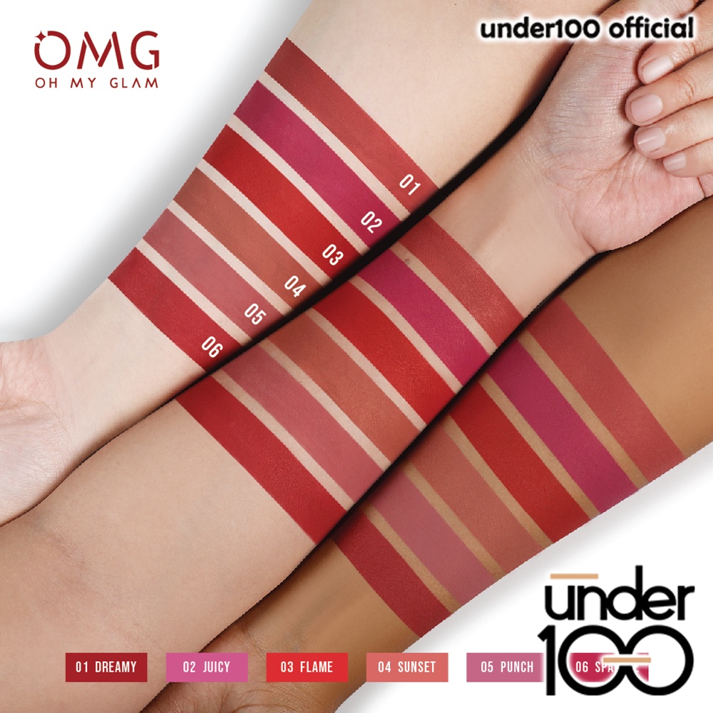 ❤ UNDER100 ❤ OMG Oh My Glam Matte Kiss Lip Cream 3.5g ( lipstick lipstik lipcream ) ✔️BPOM halal