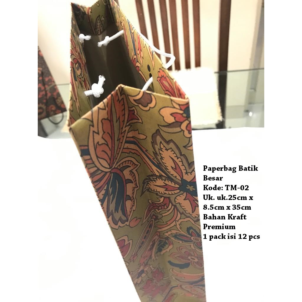 

Paper bag Batik Besar Kantong Kertas Tas Goodie Bag Souvenir Pesta Pernikahan Gift Wrap TM-02