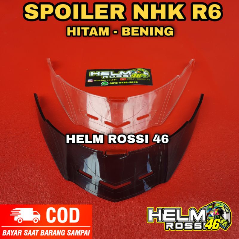 SPOILER NHK R6 - winglet NHK R6 hitam bening