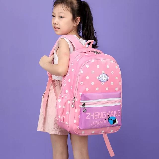 ARMELIA SHOP - Tas Anak Perempuan /Tas Sekolah untuk Anak Perempuan / Tas Sekolah Anak Motip Kerang