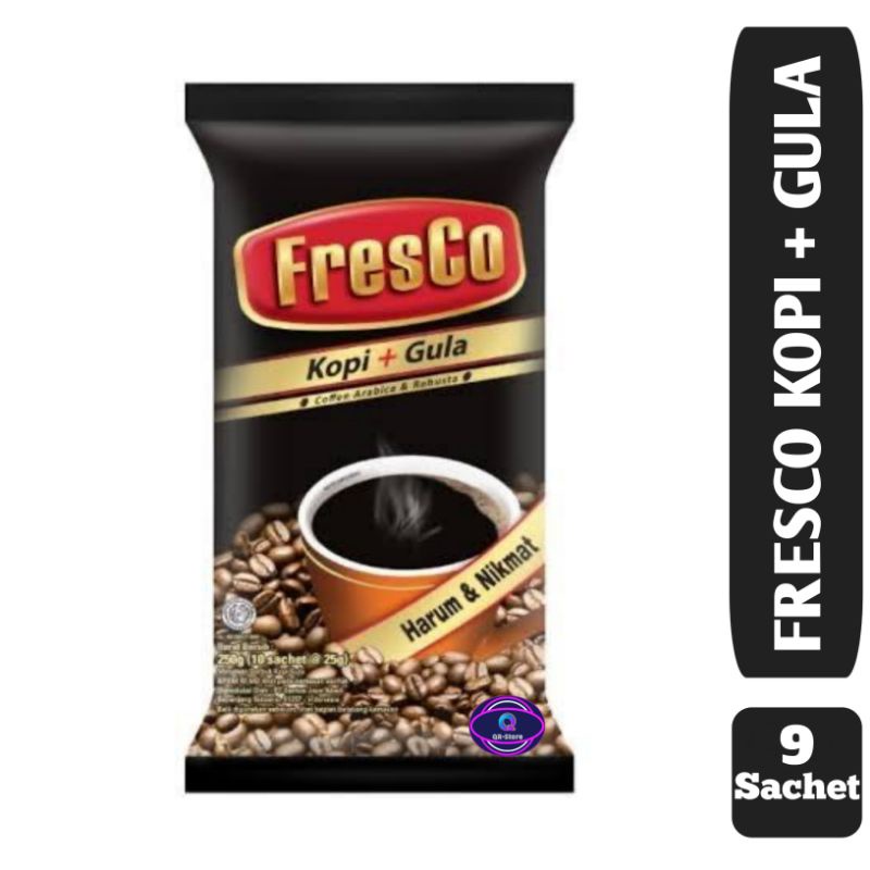 Jual Fresco Kopi Hitam + Gula 9 Sachet Shopee Indonesia