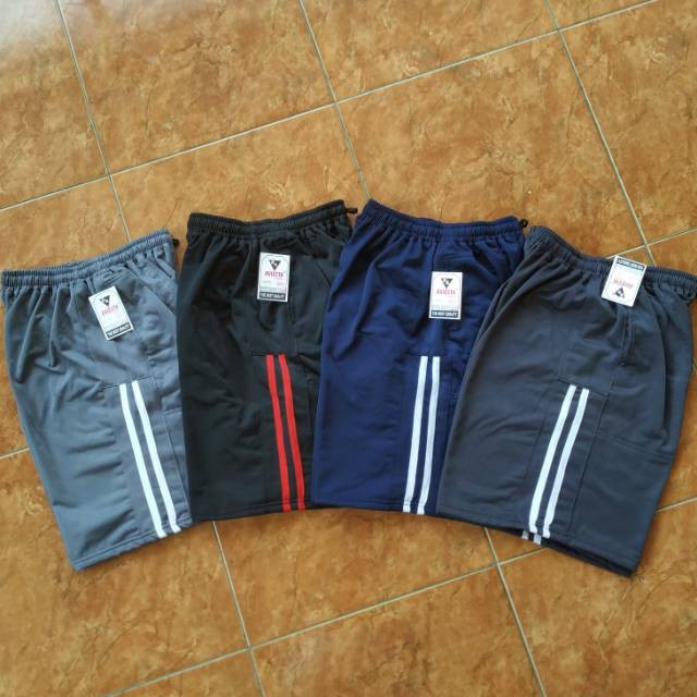 CELANA SPORT TEBAL - Celana Pendek Olahraga Pria Bahan Katun Fleece