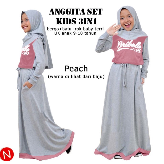 CTN Baju setelan ANGGITA anak 3in1 best seller