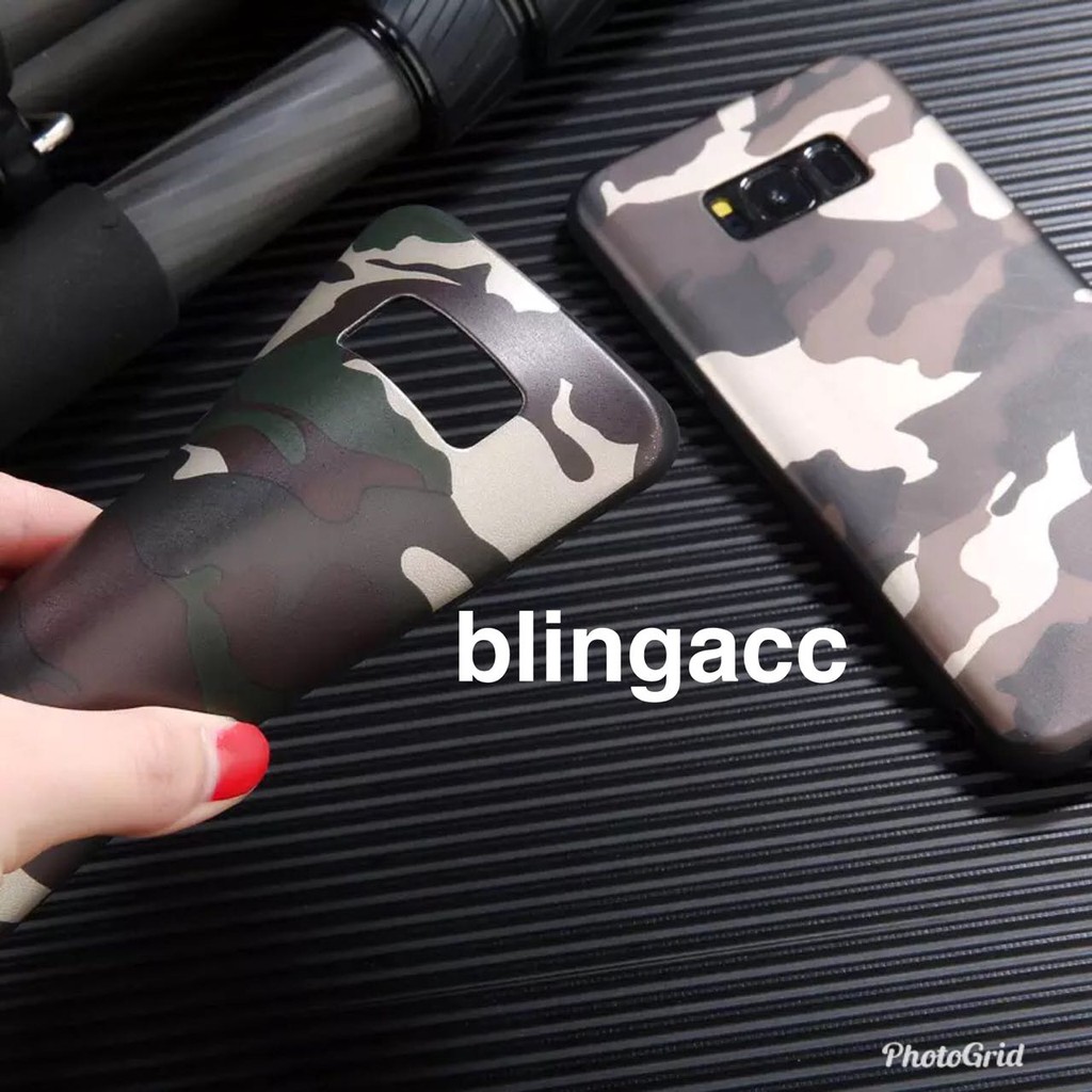 Soft Case Army Samsung A7 A9 A8 2018 S10 J4 J6 A6 Plus S9 Note 8 Pro A70 A50 A30S A50S M10 M20