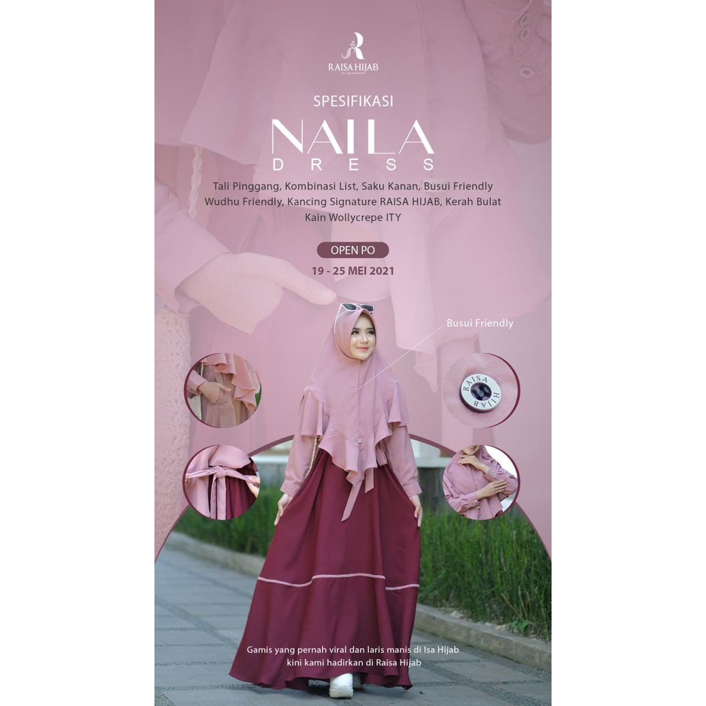 dress naila by raisa hijab
