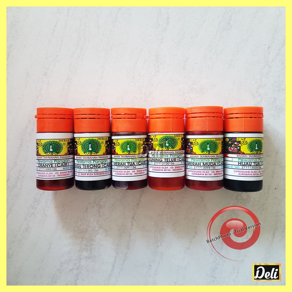 

Merak Pewarna Makanan Cair 15ml Aneka Varian / Pewarna Makanan Cap Merak 15ml