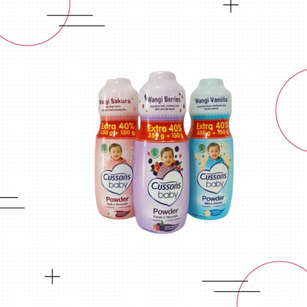 Bedak Cussons Baby Powder [350g +100g]  bedak bayi cussons