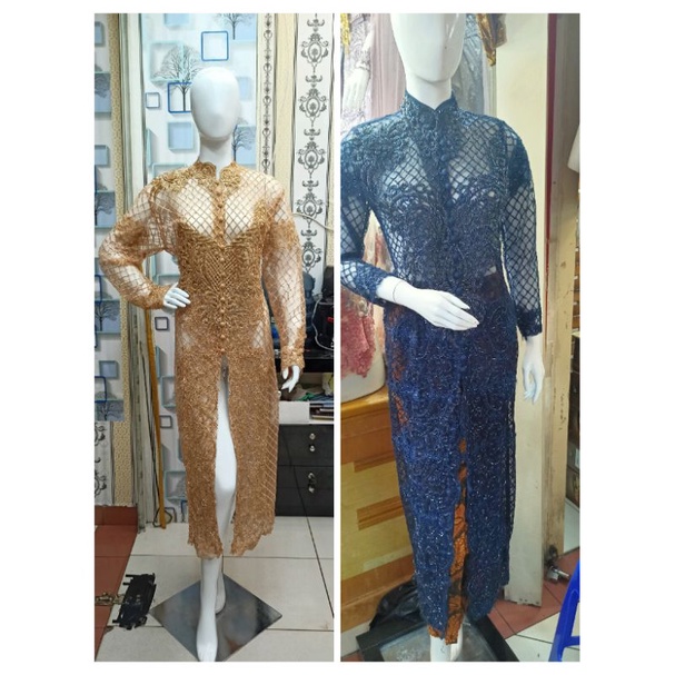 kebaya ibu besan pul Payet tile kotak cantik