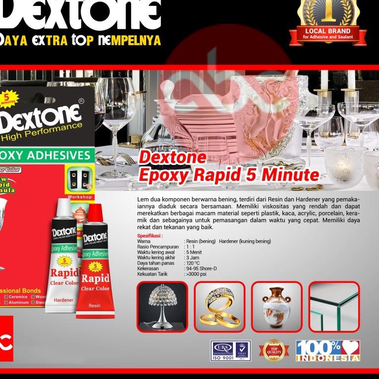 

Hot Sale - Dextone Epoxy Adhesives Clear Color Rapid 5 mins 30 grm ✔