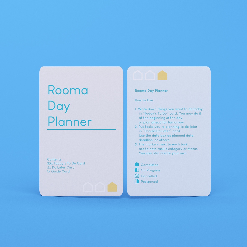 

Rooma To Do Day Planner Card / Memo Pad Card