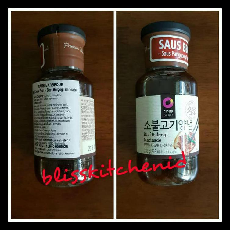 

Bumbu Marinade Bbq Bulgogi Daesang (Merk Chung Jung One) 280 Gr Termurah