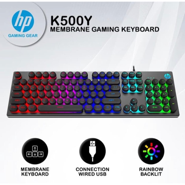 HP Keyboard Gaming Membrane K500Y