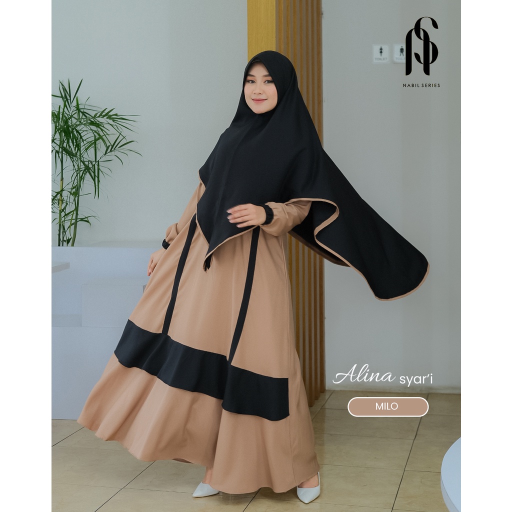 Gamis Alina Syar'i Ori Nabil Series