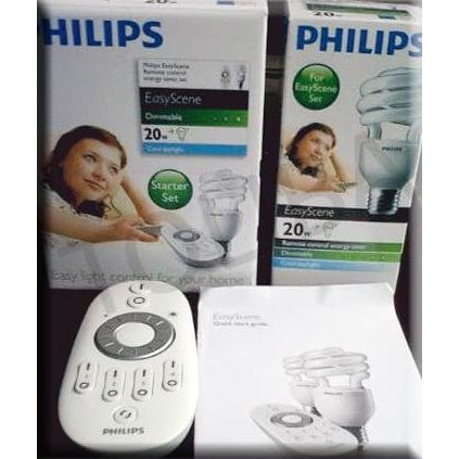 philips remote easy scene (lampu hemat listrik)