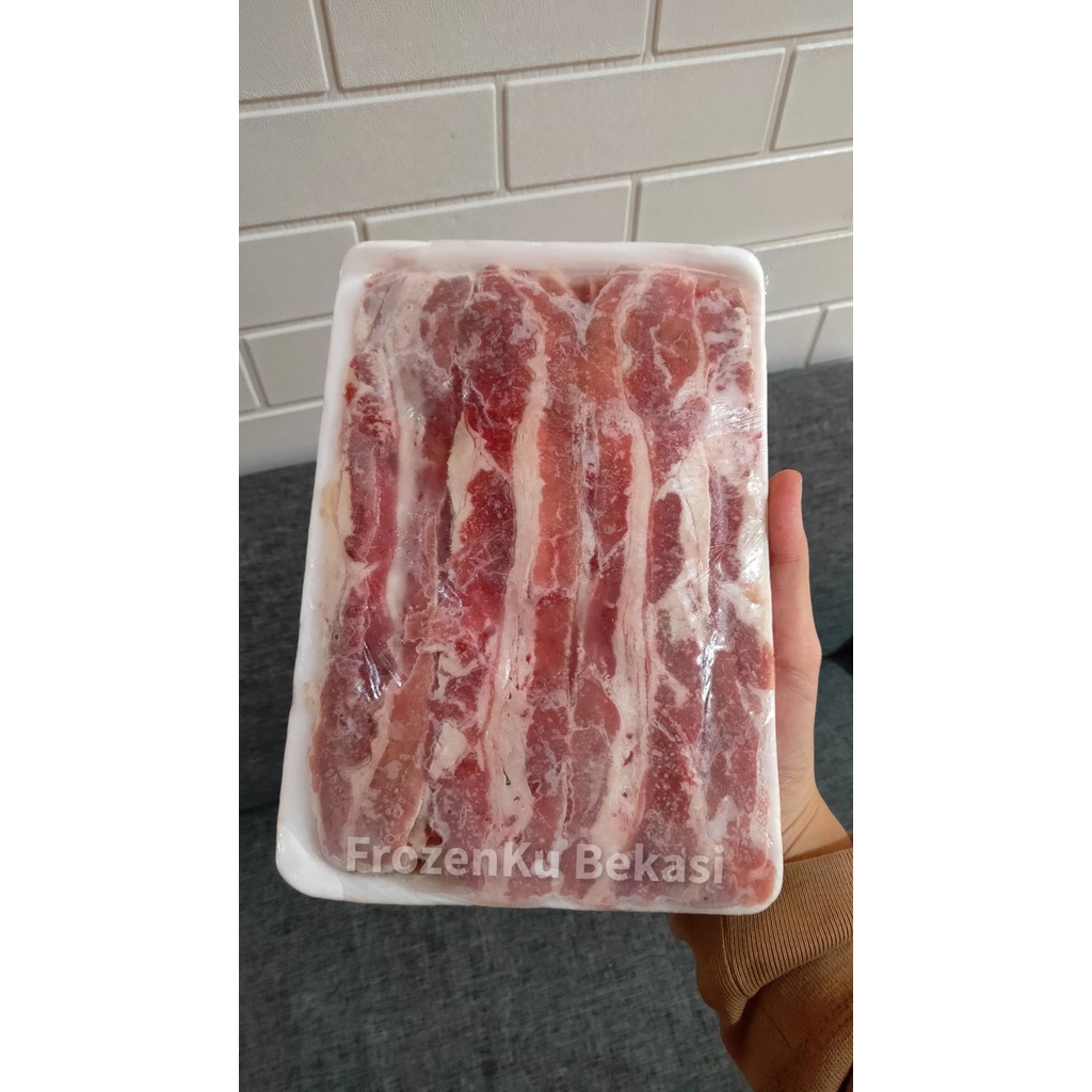 

BRISKET - PRIME AUS DAGING/BEEF SLICE SHORTPLATE SHABU SHABU HALAL- 500gr