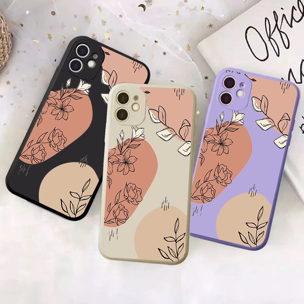 DC CASE SAMSUNG A12 5G / A21s / A22 4G NEW CASE MACARON ABSTRACT ART FLOWER