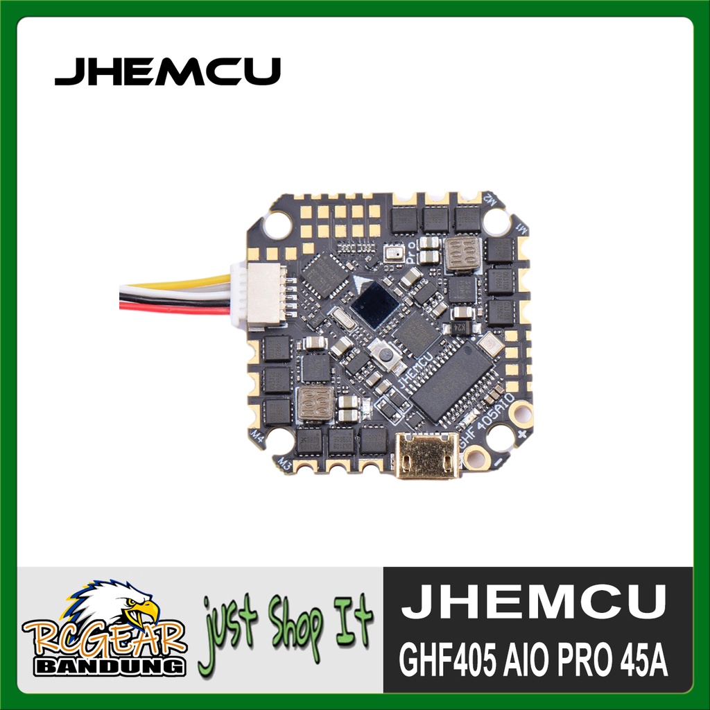 JHEMCU GHF405 AIO Pro 45A ESC 3-6S FC Flight Controller DJI Compatible