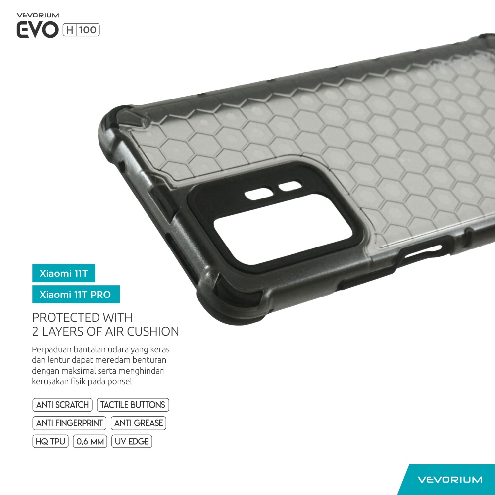 VEVORIUM EVO H100 Xiaomi 11T PRO 11T Hybrid Soft case Hard Case