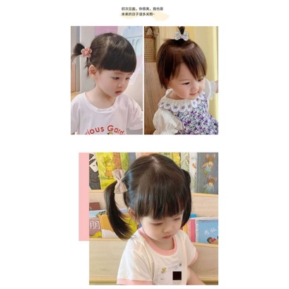 Ikat Rambut Donat Bunga Lilly warna warni // Kuncir Rambut// gelang rambut Korea Style Paket Isi 3 Pcs