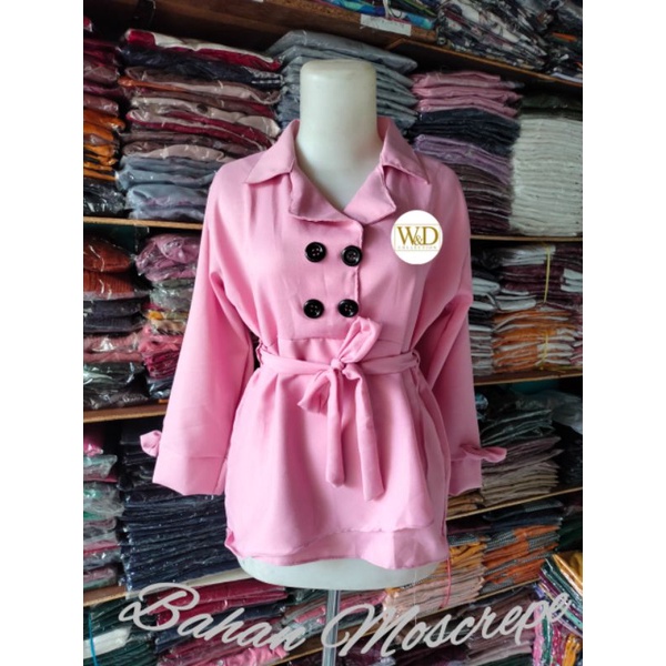 ORSA BLOCK COLOR PATTERN SHIRT | KEMEJA WANITA | PATTERN SHIRT BLOUSE BANGKOK MOSCREPE-6
