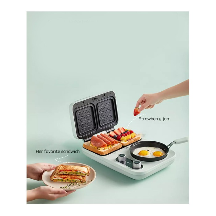 Olike Breakfast Sandwich Maker / Toaster Breakfast Multifungsi