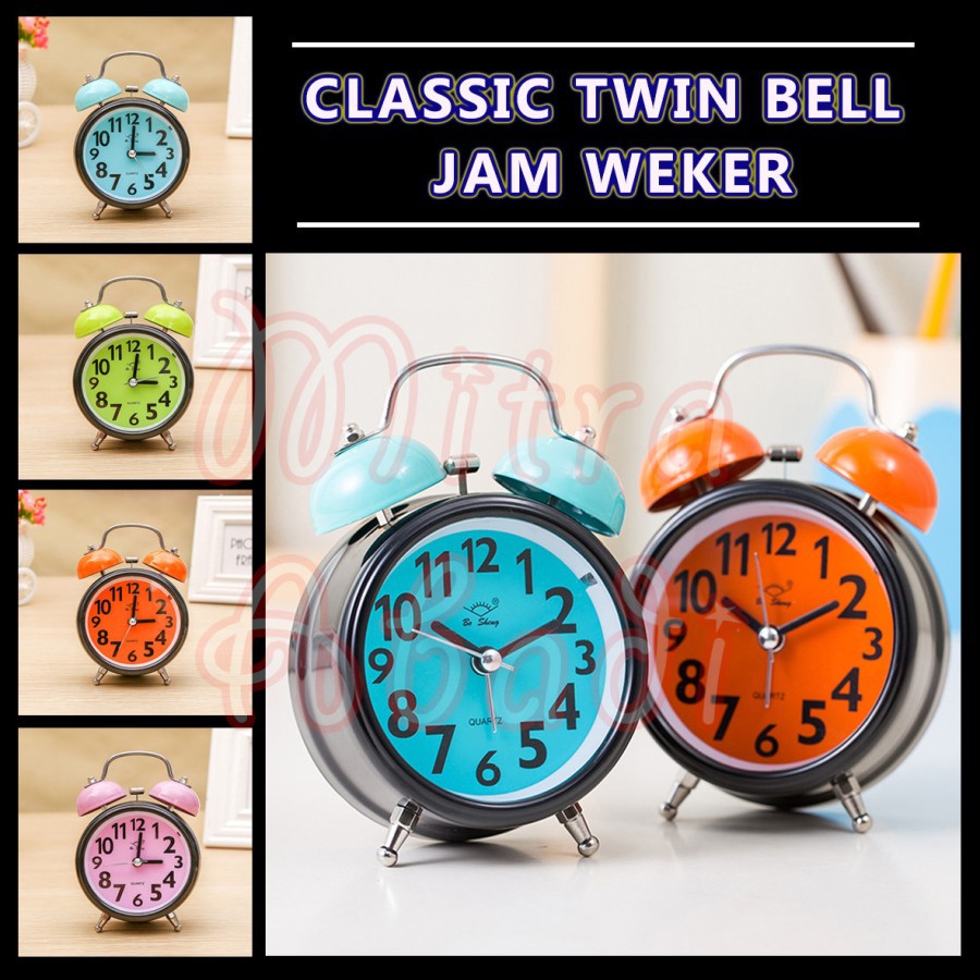 Jam Weker Klasik Twin Bell / Alarm Clock Classic Twin Bell