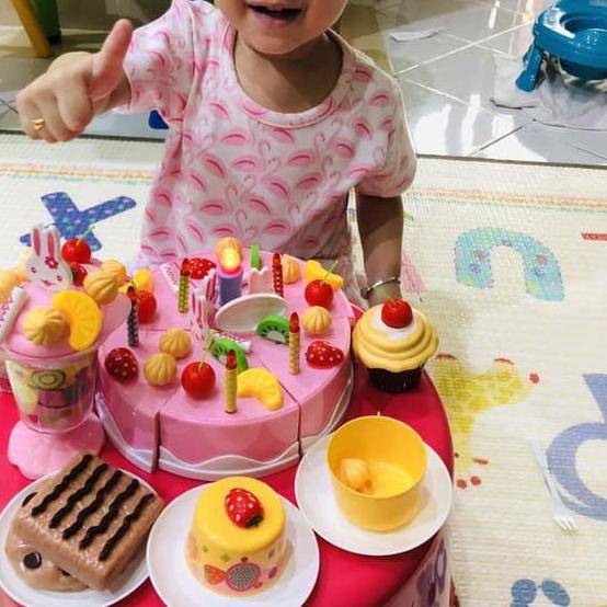 Y9S » Mainan Edukasi Anak Perempuan Cewek Kue Ulang Tahun Fruit Cake 75 pcs Usia 2 3 4 5 6 Tahun TK