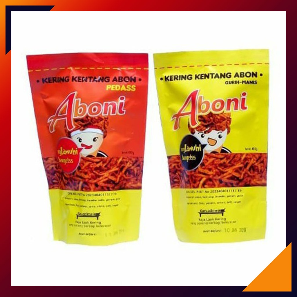 

Abon Kering Kentang Gurih Pedas ABONI 100gr