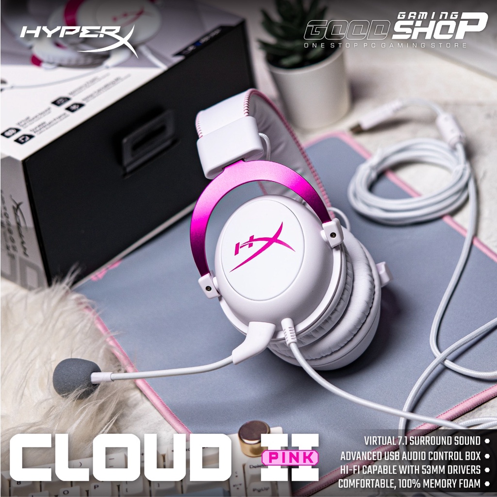 HyperX Cloud II Pink / Cloud 2 Pink - Pro Gaming Headset