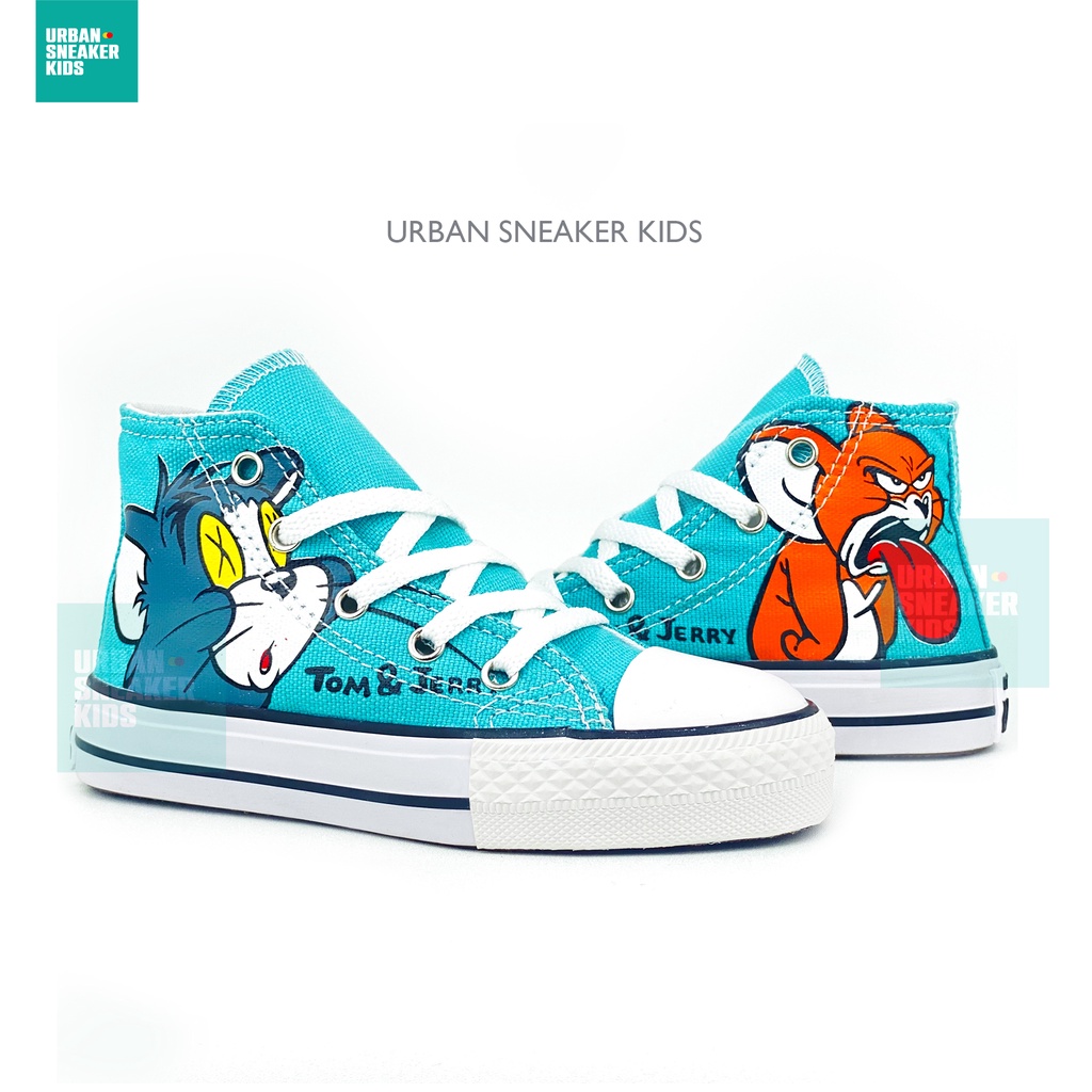 Converse Tom &amp; Jerry Sepatu Anak Laki Laki Sneakers Import Usia 1-10 Tahun - Urban Sneaker Kids