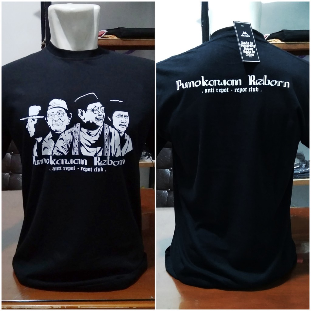 KAOS PUNOKAWAN REBORN BAJU MAIYAH CAK NUN KAOS PRIA SUJIWO TEJO PAKAIAN