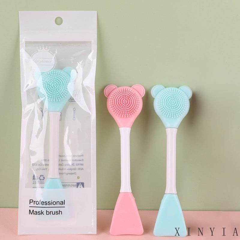 Brush Masker Wajah Manual Portable Bahan Silikon Lembut Untuk Alat Kecantikan Xia.id Kaos T-Shirt Lengan Pendek Motif Print Untuk Wanita