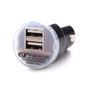 SH Stationery 2000mA dual usb lighter Car Charger Power Adapter Cigarette