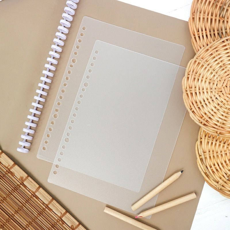 [AISYSTUFF] Paket Hemat 1 SET Mika + Ring, Sampul Cover Ring binding loose leaf 30 lubang Spiral Uku