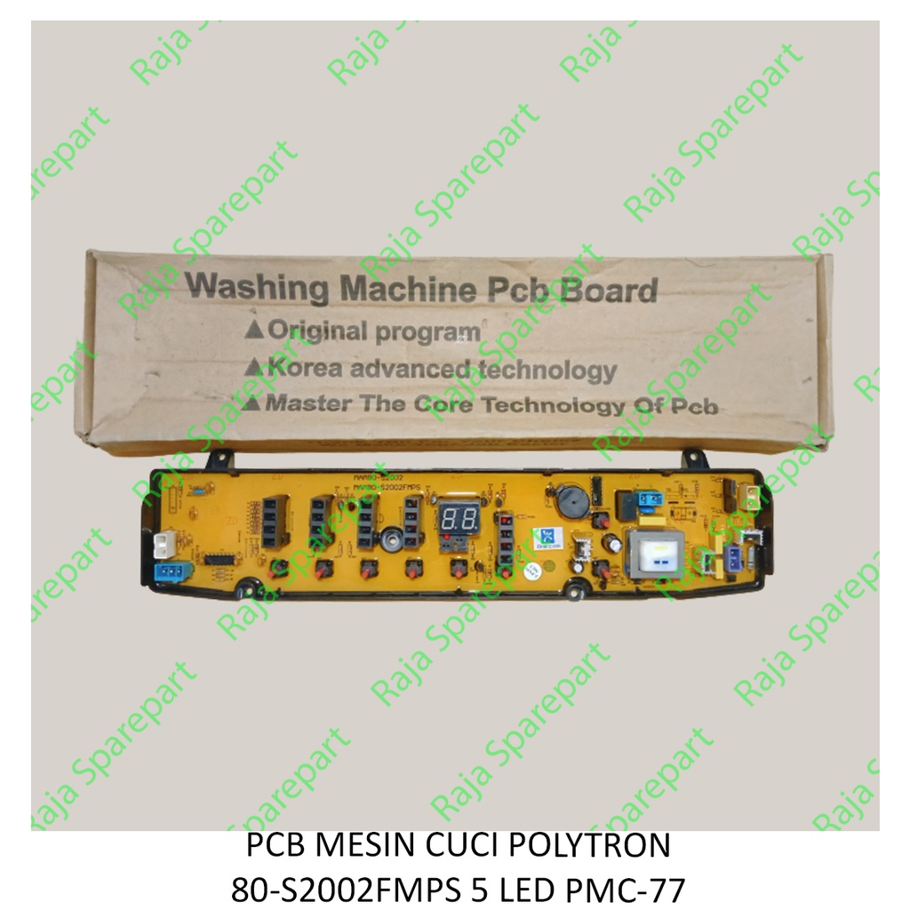 PCB/Panel/Modul Mesin Cuci Polytron 80-S2002FMPS 5 LED PMC-77