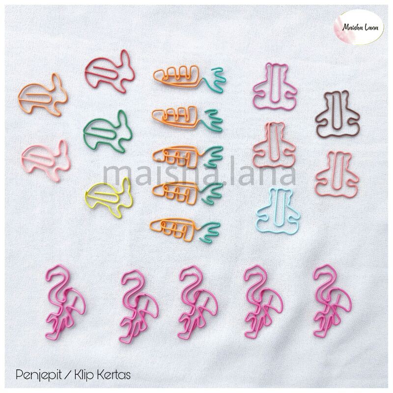 

Penjepit Klip Kertas Pembatas Paper Clip Flamingo Beruang Kelinci Wortel Lucu Murah