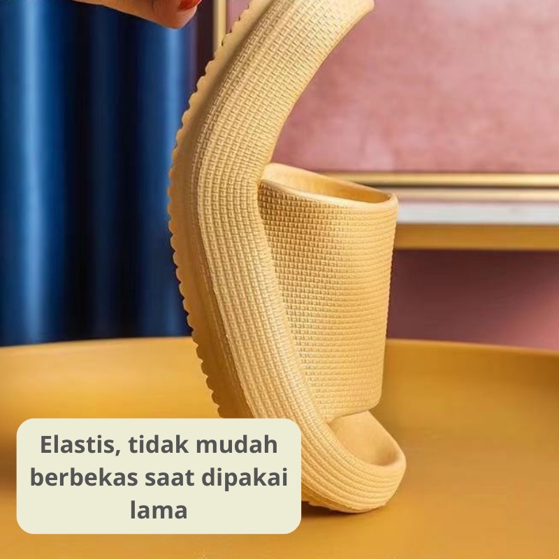 Mainland Sandal Karet Pria Wanita Sandal Slip On Rumah Sandal Kamar Mandi HSN103